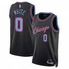 Chicago Bulls #0 Coby White Black City Edition Stitched Basketball  2025-26