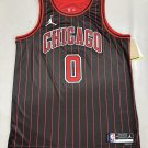 Chicago Bulls #0 Coby White Stripe  Red