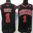 Chicago Bulls #1 Derrick Rose Stitched Basketball  Black