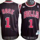 Chicago Bulls #1 Derrick Rose Stripe Basketball  Red