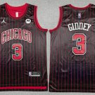 Chicago Bulls #3 Josh Giddey Statement Edition  Black Red