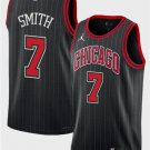 Chicago Bulls #7 Jalen Smith Black 2024 Draft Statement Edition Stitched
