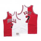 Chicago Bulls #7 Toni Kukoc Split spliced  Red White