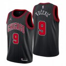 Chicago Bulls #9 Nikola Vucevic Stitched  Black Pinstripe
