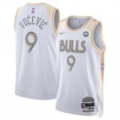 Chicago Bulls #9 Nikola Vucevic White 202 25 City Edition Stitched Basketball