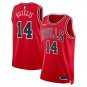 Chicago Bulls #14 Matas Buzelis Red Icon Edition Stitched Basketball