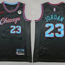 Chicago Bulls #23 Michael Jordan City Basketbsall  Black