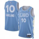 Cleveland Cavaliers #10 Darius Garland Light Blue 2024 25 City Edition Stitched
