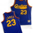 Cleveland Cavaliers #23 LeBron James Blue Broadsrd Throwback