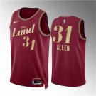 Cleveland Cavaliers #31 Jarrett Allen2023-24 City Edition Swingman  Wine