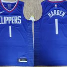 Clippers #1 James Harden Icon Swingman Basketball  Blue