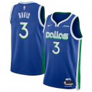 Dallas Mavericks #3 Anthony Davis Blue City Edition Stitched Stitched Basketball