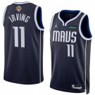 Dallas Mavericks #11 Kyrie Irving Navy 2024 Finals Statement Edition