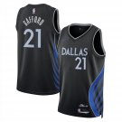 Dallas Mavericks #21 Daniel Gafford City Edition Stitched Basketball Black  2025-26