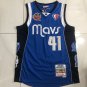 Dallas Mavericks #41 Dirk Nowitzki AU Basketball  Blue