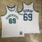 Dallas Mavericks #69 Dennis Rodman Mitchell & Ness  White
