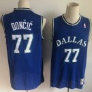 Dallas Mavericks #77 Luka Doncic  Blue Throwback