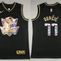 Dallas Mavericks #77 Luka Doncic Diamond  Black Gold