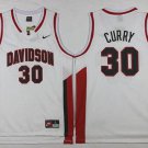 Davidson Wildcats #30 Stephen Curry White Basketball Stitched