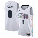 Denver Nuggets #0 Christian Braun 2024-25 White City Edition
