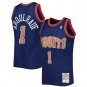 Denver Nuggets #1 Mahmoud Abdul-Rauf Navy 1994-95 Swingman Stitched