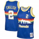 Denver Nuggets #2 Alex English Blue Basketball  Throwback