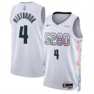 Denver Nuggets #4 Russell Westbrook White 2024 25 City Edition Stitched