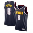 Denver Nuggets #8 Peyton Watson Navy Icon Edition