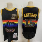 Denver Nuggets #15 Carmelo Anthony throwback  black