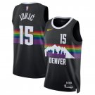 Denver Nuggets #15 Nikola Jokic Black 2025-26 City Edition Stitched Basketball
