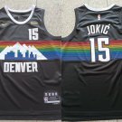 Denver Nuggets #15 Nikola Jokic Black City Edition Stitched Basketball