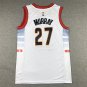 Denver Nuggets #27 Jamal Murray City  White