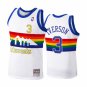 Denver Nuggets Retired Player #3 Allen Iverson White Rainbow Hardod Classics