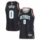 Detroit Pistons #0 Jalen Duren City Edition  Charcoal Gray Black