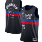 Detroit Pistons #2 Cade Cunningham Black Statement Edition Swingman
