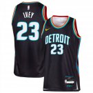 Detroit Pistons #23 Jaden Ivey City Edition  Charcoal Gray Black