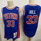 Detroit Pistons #33 Grant Hill Basketball  Blue
