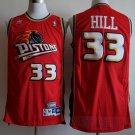 Detroit Pistons #33 Grant Hill Basketball  Red