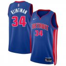Detroit Pistons #34 Bobi Klintman Blue 2024 Icon Edition Stitched