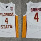 Florida State Seminoles #4 Scottie Barnes White Retro Basketball
