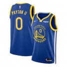 Golden State Warriors #0 Gary Payton II Icon Edition Stitched Basketball  Blue