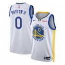 Golden State Warriors #0 Gary Payton II White Association Edition Stitched Basketball