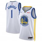 Golden State Warriors #1 Jonathan Kuminga 2025-26 White Association Edition Swingman