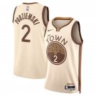 Golden State Warriors #2 Brandin Podziemski City Edition Stitched  Tan