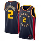 Golden State Warriors #2 Brandin Podziemski Navy 2024 25 City Edition Stitched