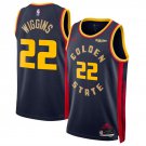 Golden State Warriors #22 Andrew Wiggins Navy 2024 25 City Edition Stitched Basketball