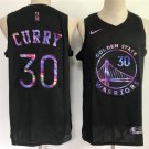Golden State Warriors #30 Stephen Curry Black Gold
