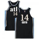 Hawks #14 AJ Griffin City Basketbsall  Black 2024