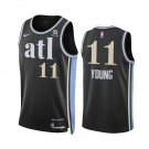 Hawks 11 Trae Young City Edition Basketbsall  Black 2024
