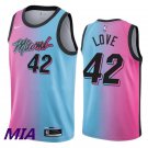 Heat #42 Kevin Love City  Gradients Pink Blue